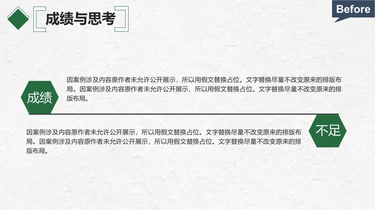 成绩与不足页修改前